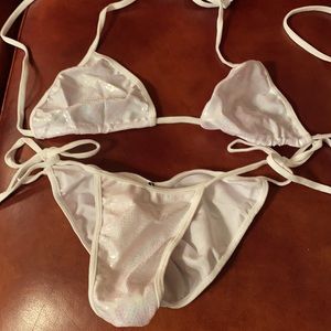 White “snakeskin” bikini